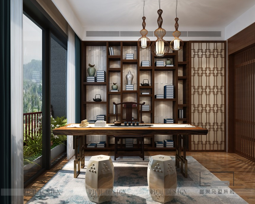 中式别墅装修设计，典雅韵味的生活空间