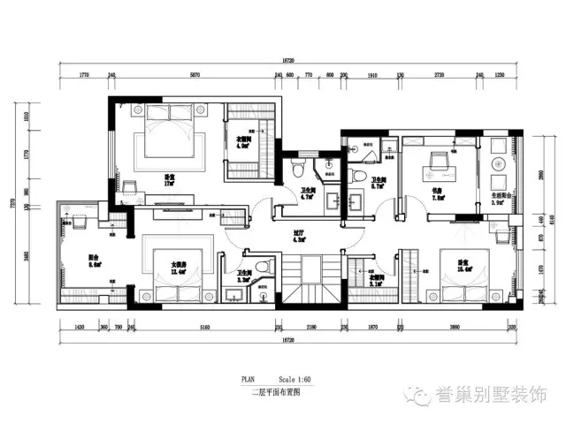 别墅设计二层平面布置图