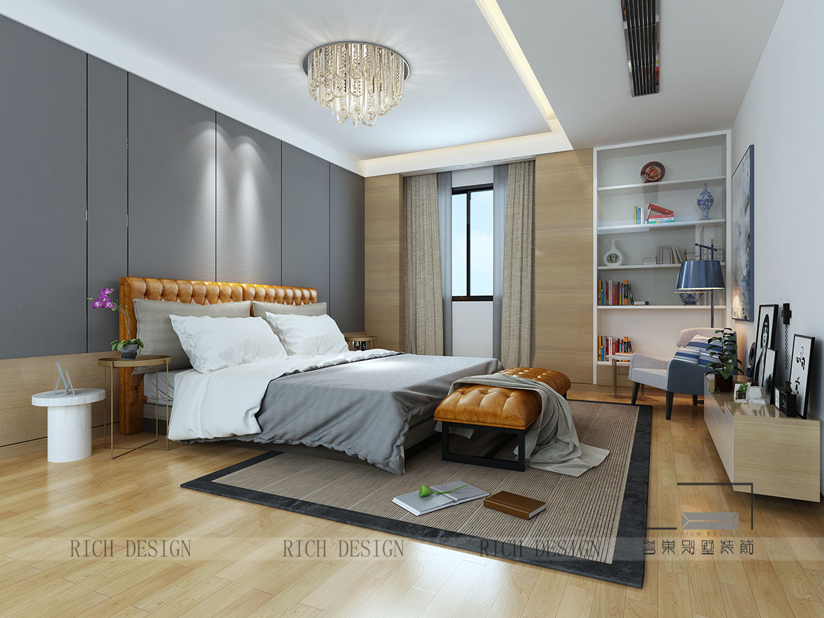 别墅主卧装修风格二效果图 别墅主卧装修风格二效果图
