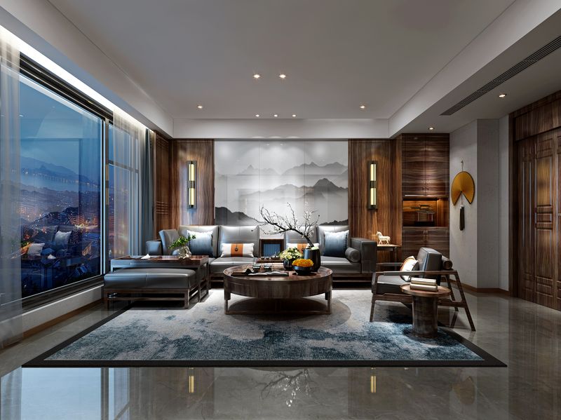 现代客厅装修效果图