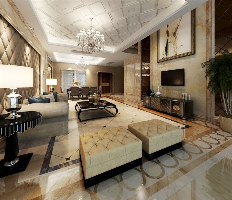 客厅软装装饰效果图